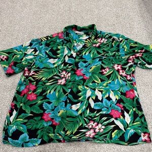 Tropical Floral Men's Hawaiian Shirt